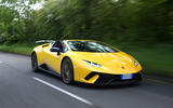 Lamborghini Huracan Performante Spyder 2018 UK review hero front