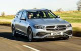 1 Mercedes C Class Estate 220d 2022 UK review tracking front