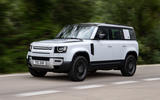 1 Rover Defender PHEV 2021 UK FD hero front