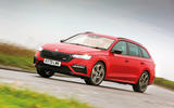 Skoda Octavia vRS iV 2020 UK First drive - hero front