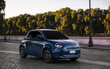 Fiat 500 electric 2020 official press images - tracking front