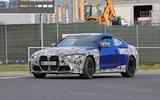 BMW M4 2020 spyshots front road