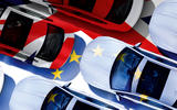 EU flag Union Jack cars