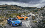 Alpine A110 vs Abarth 124 Spider vs Ford Focus RS