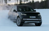 Range Rover Electric prototype winter testing drift