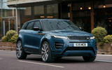 Range Rover Evoque 2023 front quarter tracking