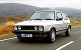 Volkswagen Golf GTI Mk1 front quarter tracking