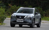 Nissan X Trail mild hybrid front 3 4  driving