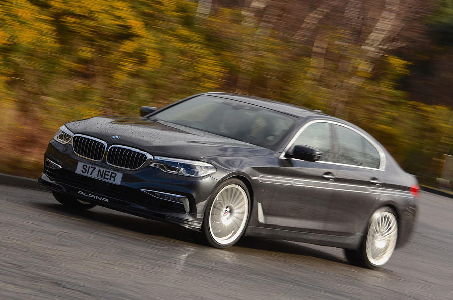 Alpina D5 S on the road front