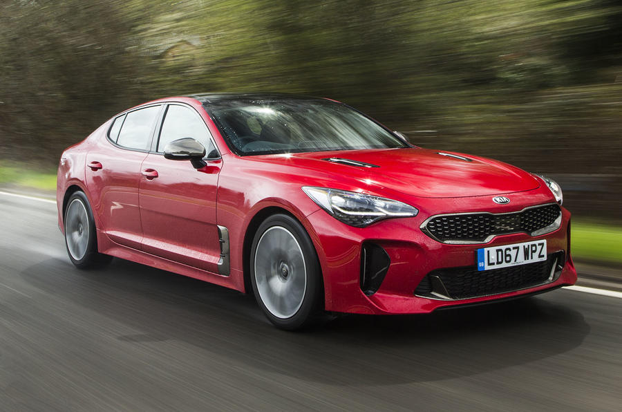 Kia Stinger GT line 2018 review hero front