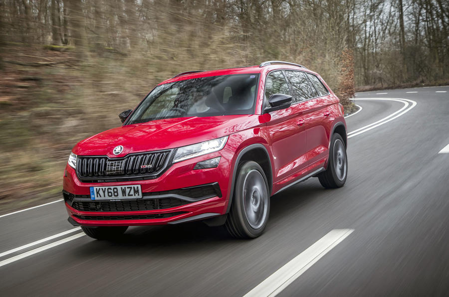 Skoda Kodiaq vRS 2019 road test review - hero front