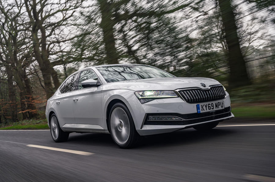 Skoda Superb iV 2020 road test review - hero front