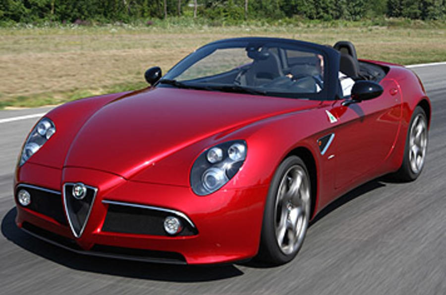 Alfa Romeo 8C Spider front quarter