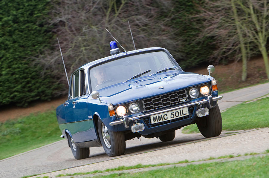 Vintage police cars: Rover P6 3500S