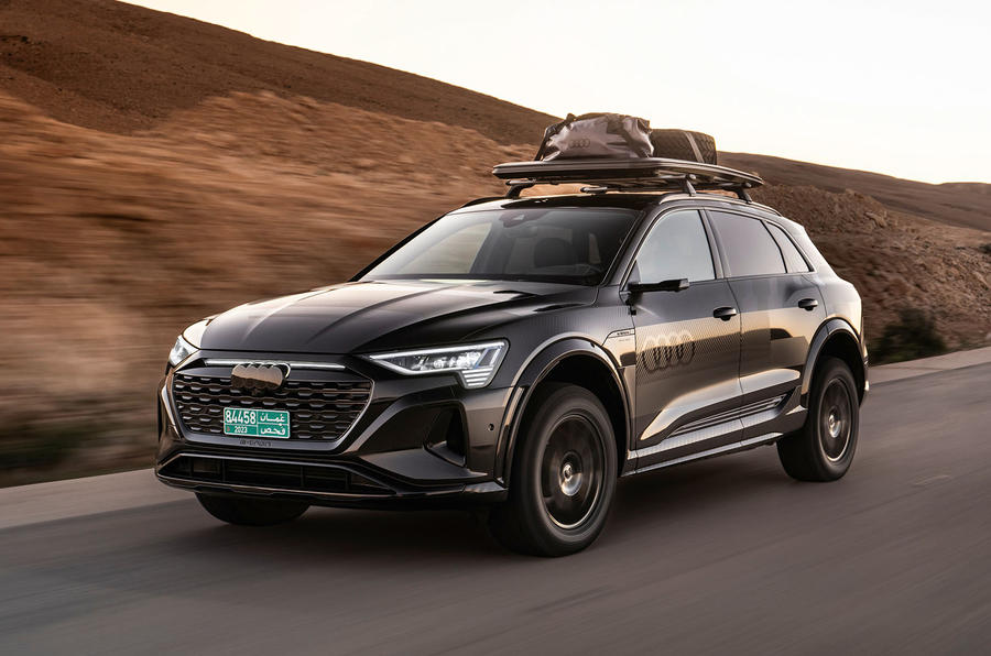 audi q8 dakar review 2023 01 tracking front