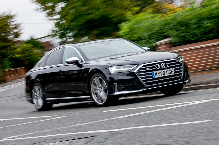 Audi S8 2020 UK first drive review - hero front