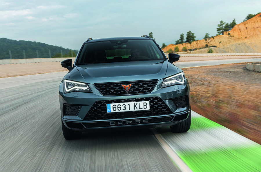 Cupra Ateca 2018 prototype first drive review hero front