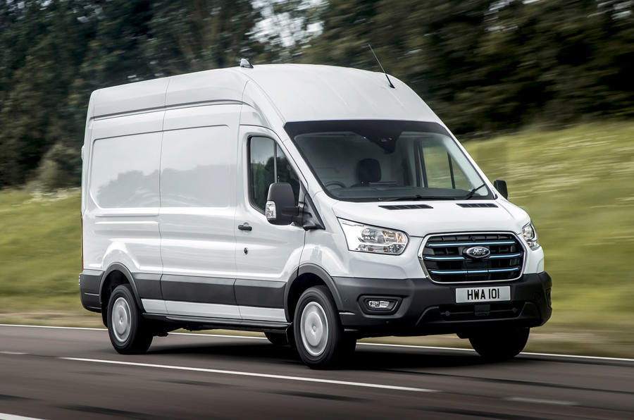 1 ford e transit 2022 first drive review tracking front