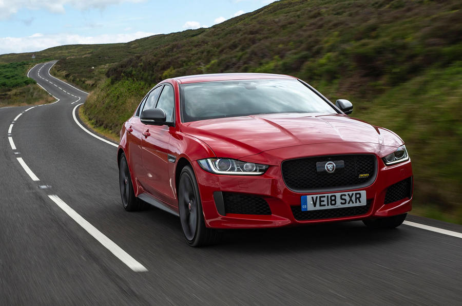 Jaguar XE 300 Sport 2018 UK first drive review hero front