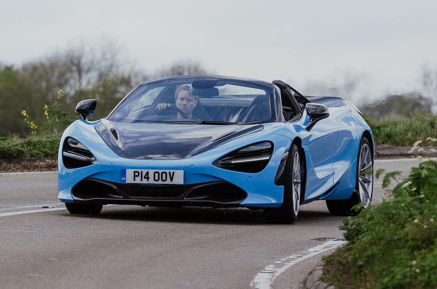 McLaren 720S Spider 2019 UK first drive - hero front Richard Lane