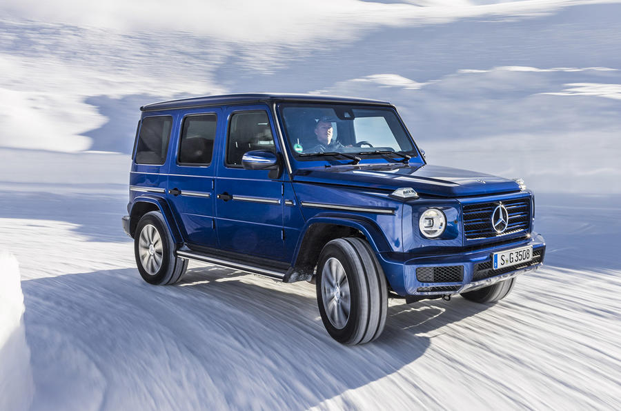 Mercedes-Benz G-Class G350d 2018 first drive review - snow front