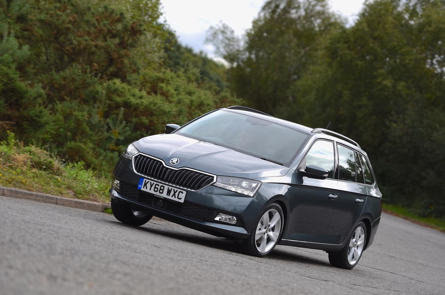 skoda fabia estate front