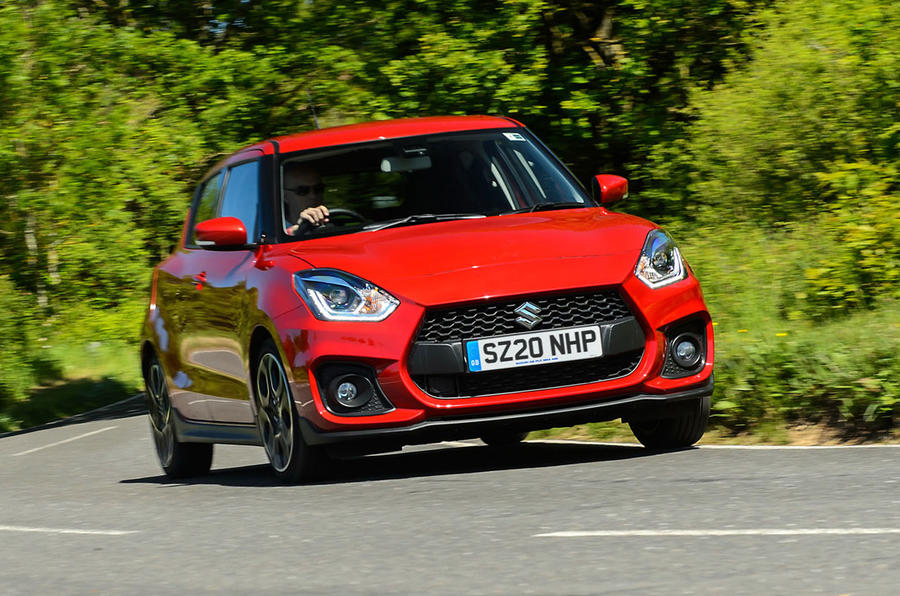 Suzuki Swift Sport hybrid 2020 UK first drive review - hero front