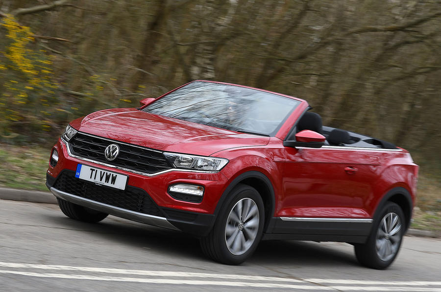 Volkswagen T-Roc Cabriolet 2020 UK first drive review - hero front