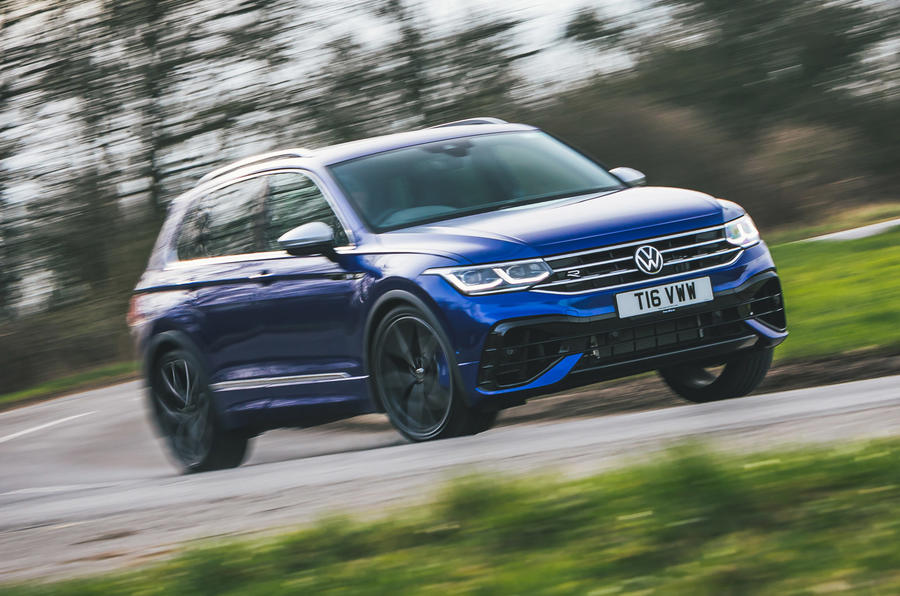 1 Volkswagen Tiguan R 2021 UK first drive review hero front