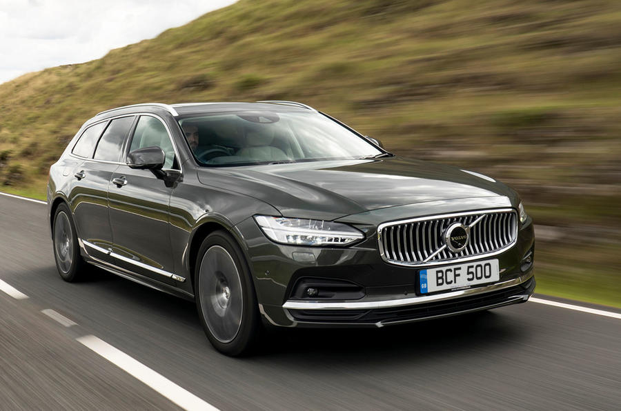 Volvo V90 B5 2020 UK first drive review - hero front