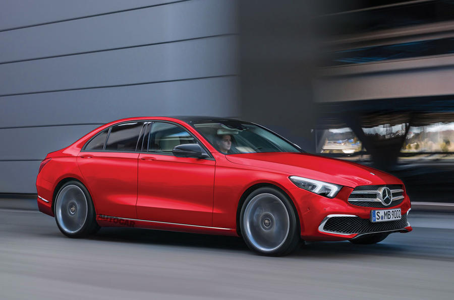 Mercedes-Benz C-Class render 2019 - tracking side