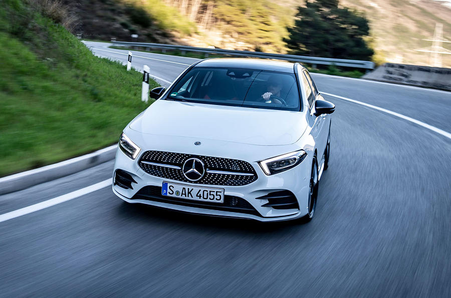 Mercedes-Benz A-Class A180D cornering front