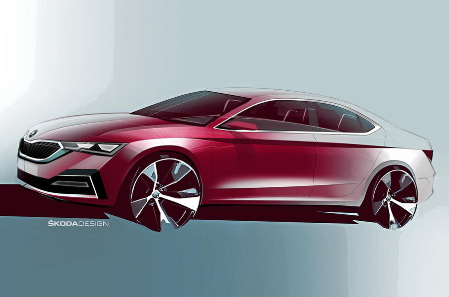 2020 Skoda Octavia sketch 1