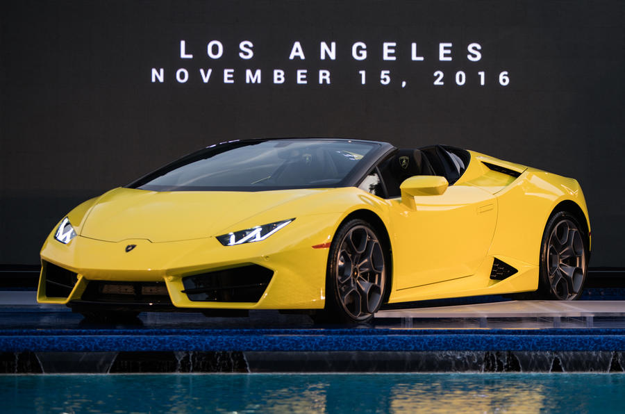 Lamborghini Huracan rear-wheel drive Spyder revealed at LA motor show