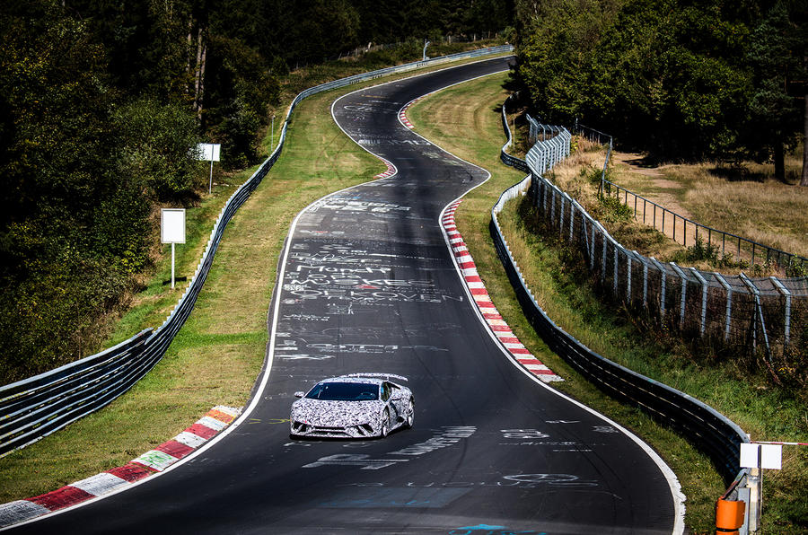 Lamborghini Huracán Performante at the Nürburgring