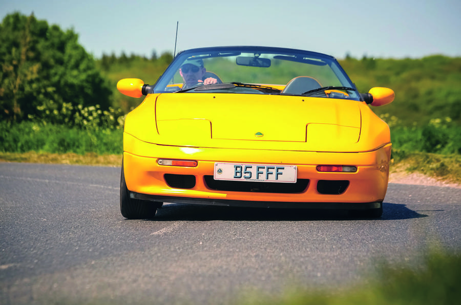 Lotus Elan S2 cornering - front