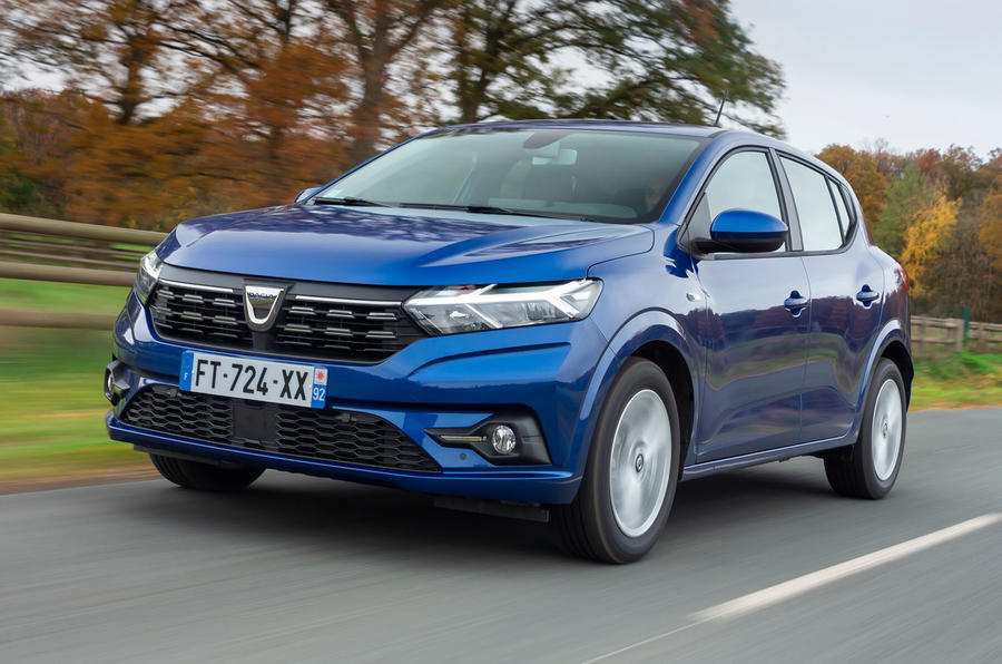 Dacia Sandero 2021 UK official images - front