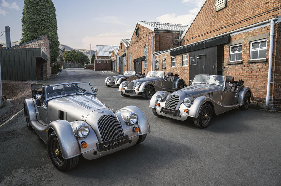 Morgan Plus Four 70th anniversary - first four cars