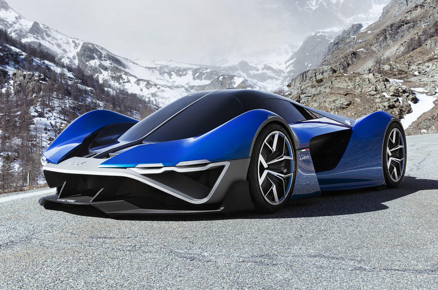 Alpine A4810 concept front three quarters