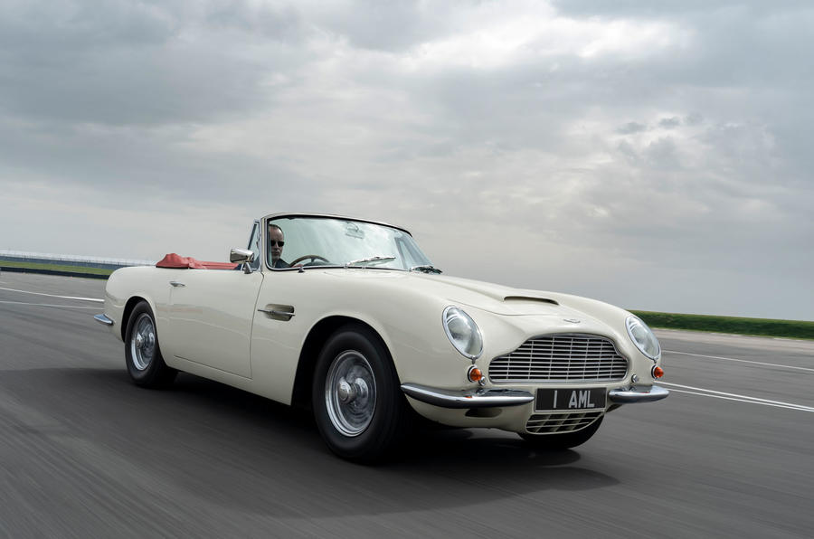 Aston Martin Works electric DB6 Volante - driving