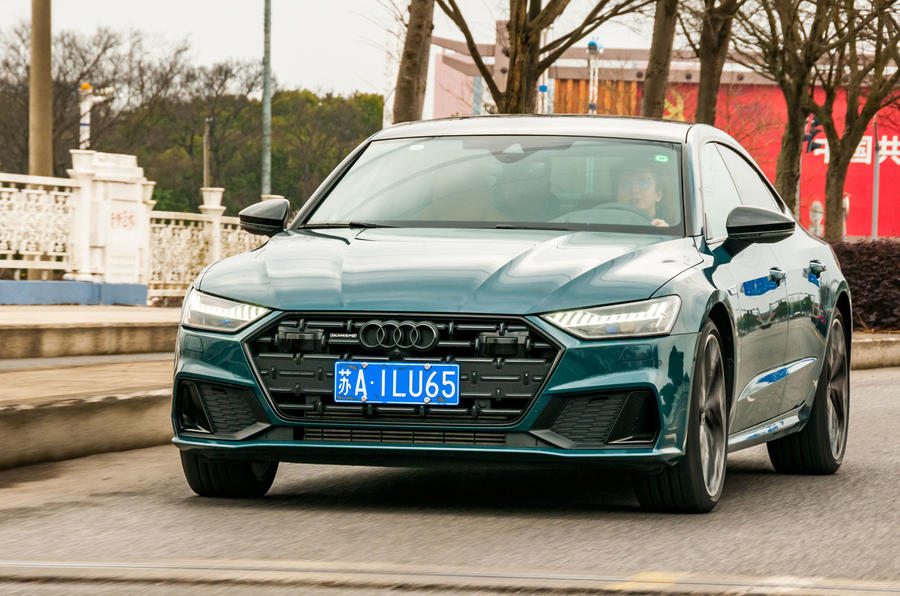 Audi A7L driving front