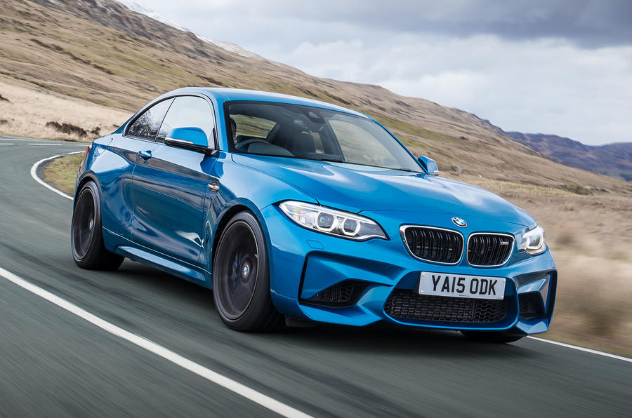 BMW M2 front three quarter tracking