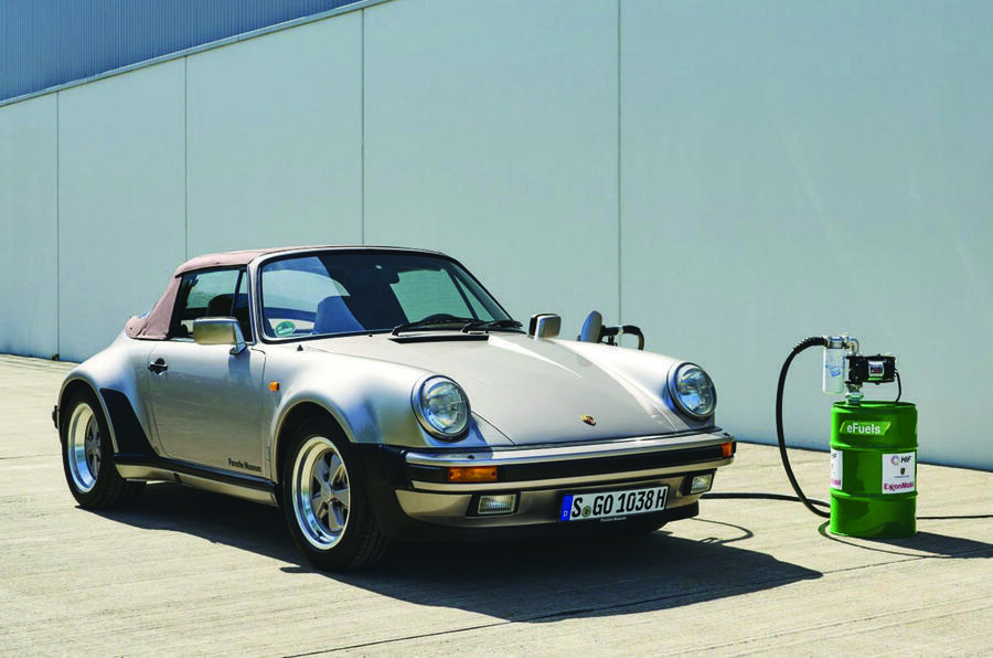 classic porsche refueling using e fuel