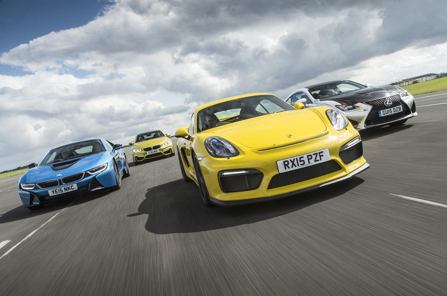 Porsche Cayman GT4, BMW M4, BMW i8