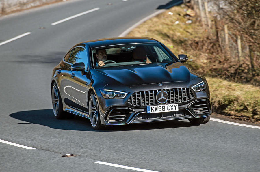 2019 Mercedes-AMG GT63 cornering