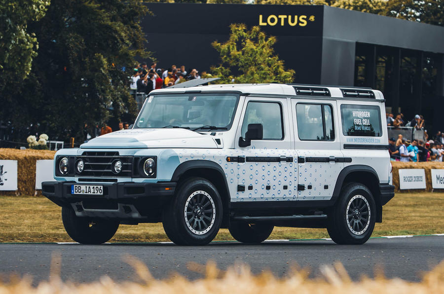 Ineos Grenadier FCEV Goodwood 2023 front tracking