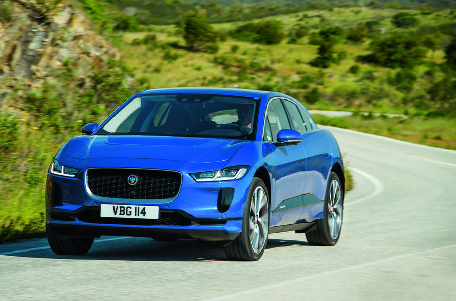 Jaguar I-Pace driving - front