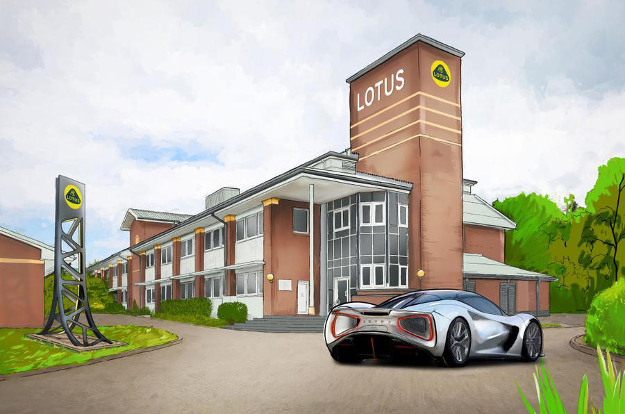 Lotus engineering illustration