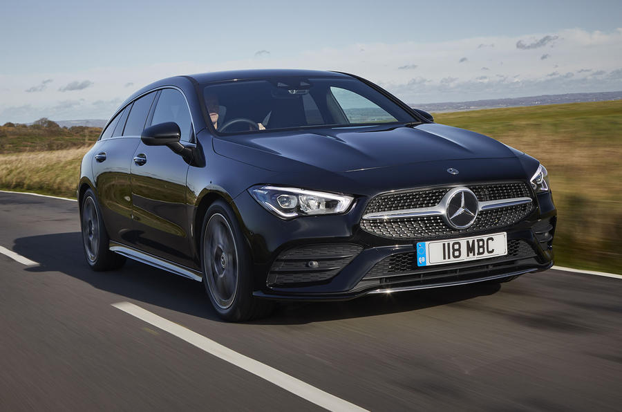 Mercedes CLA Shooting Brake front side moving