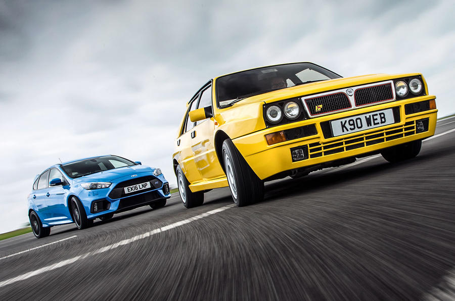 Ford Focus RS vs Lancia Delta HF Integrale Evo 1